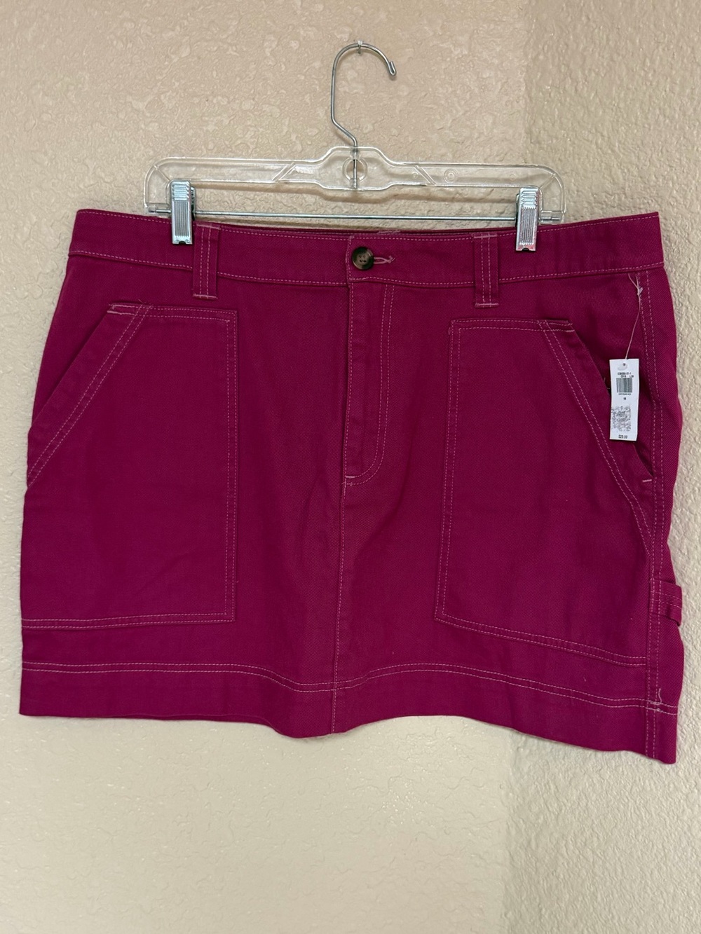 4/$20 Old Navy Women's Utility Skirt - Berry Pink